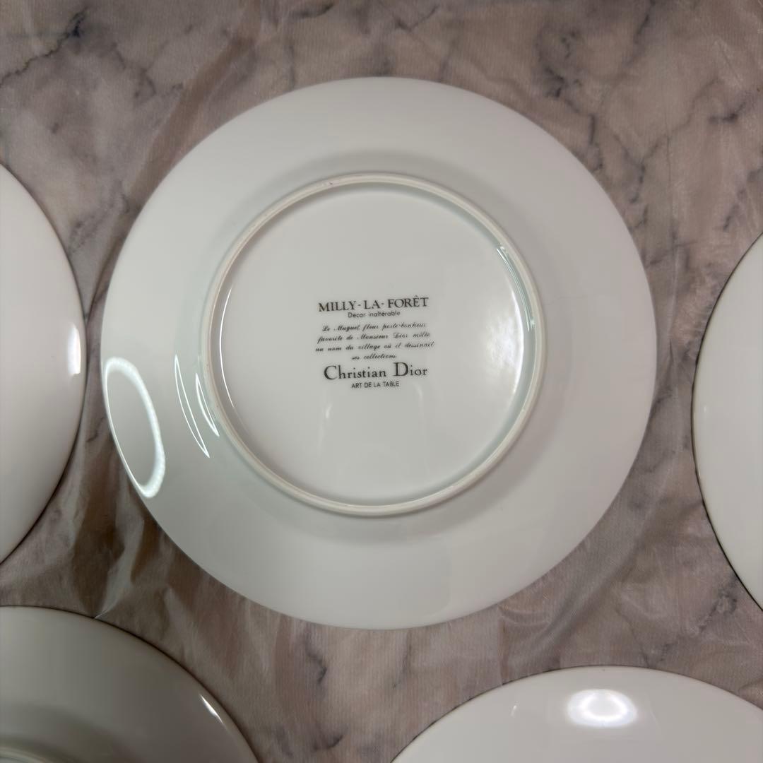 Christian Dior プレート スズラン φ19.5cm 5枚 未使用