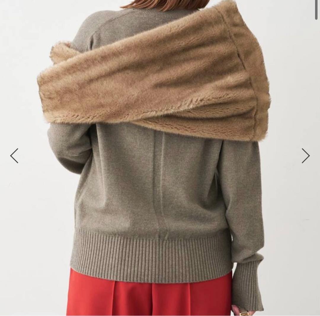 CINOH 2025AW MIX KNIT スヌード付　ドゥーズィエムクラス