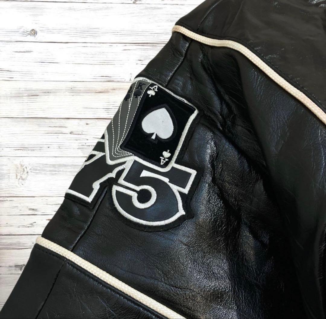 アビレックス　レザージャケット　スタジャン　AVIREX