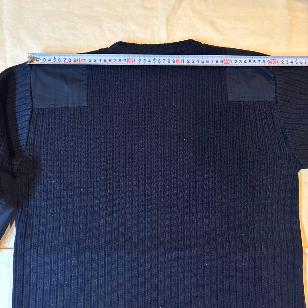 Saint James ミリタリーデザインセーター ネイビー