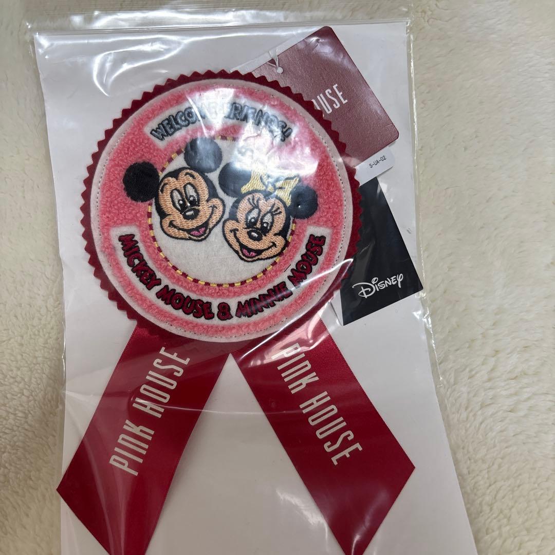 ピンクハウスワッペンブローチミッキー、ミニー
