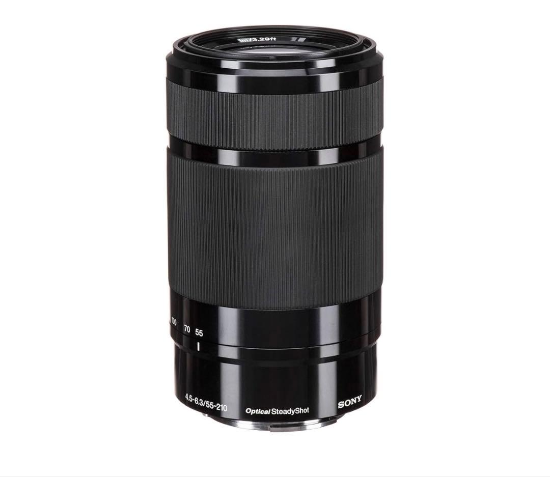 SONY 55-210mm f/4.5-6.3 ズームレンズ　フード付き
