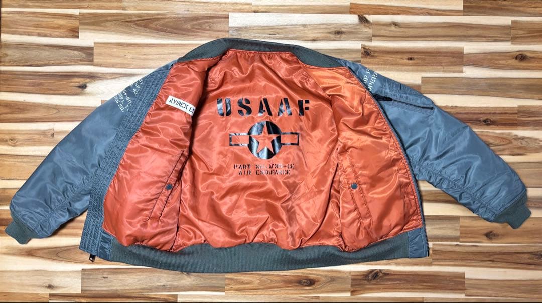 AVIREX MA-1 REBUILD フライトジャケット ステンシル M