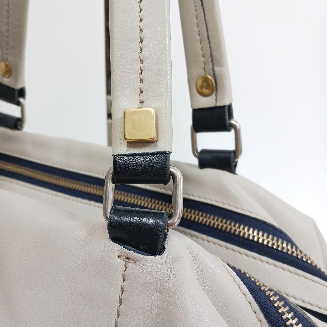 ✨良品✨セリーヌ　マリーヌ　スモールボストン ライトグレー