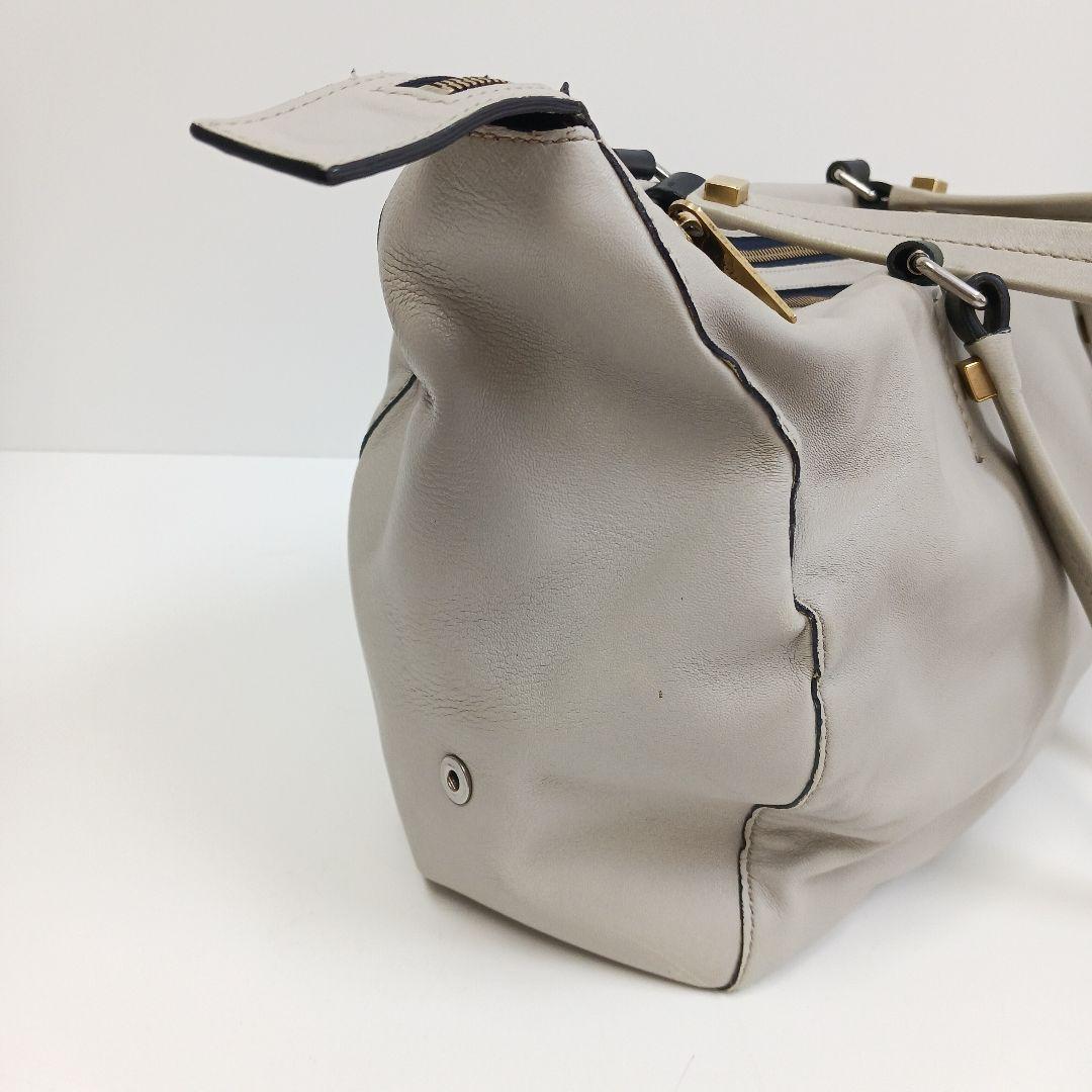 ✨良品✨セリーヌ　マリーヌ　スモールボストン ライトグレー