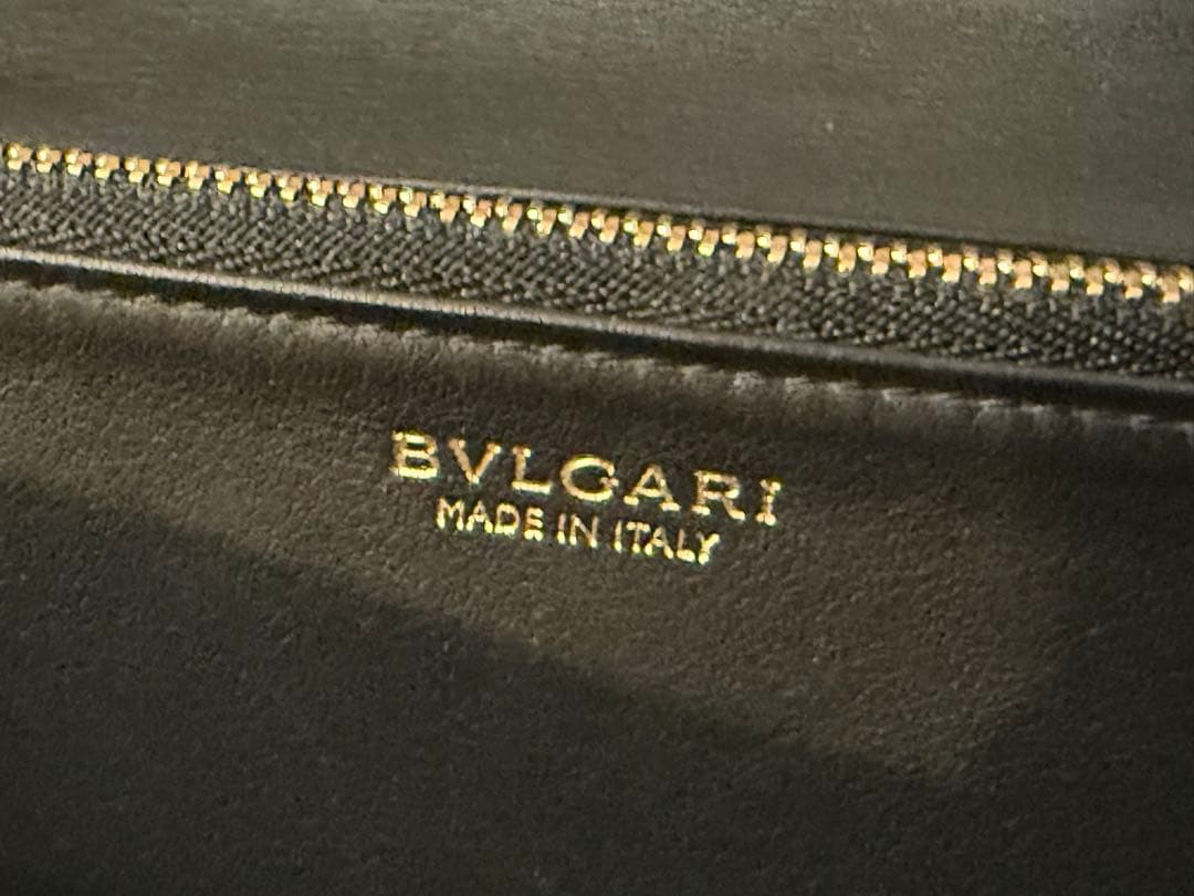 OLD BVLGARI ブラックレザー 長財布