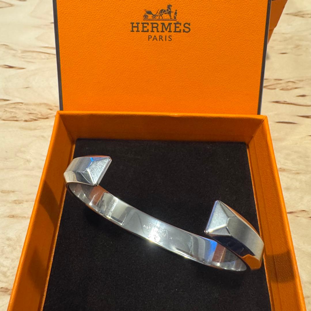 HERMES バングル Sac a Depeches メンズ ブレスレット T4
