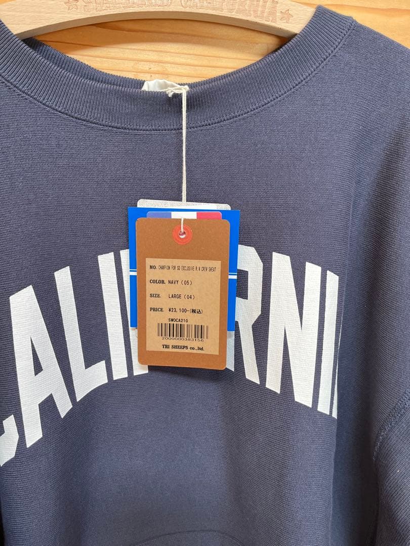 スタンダードカリフォルニアChampion スウェット　ネイビー　L