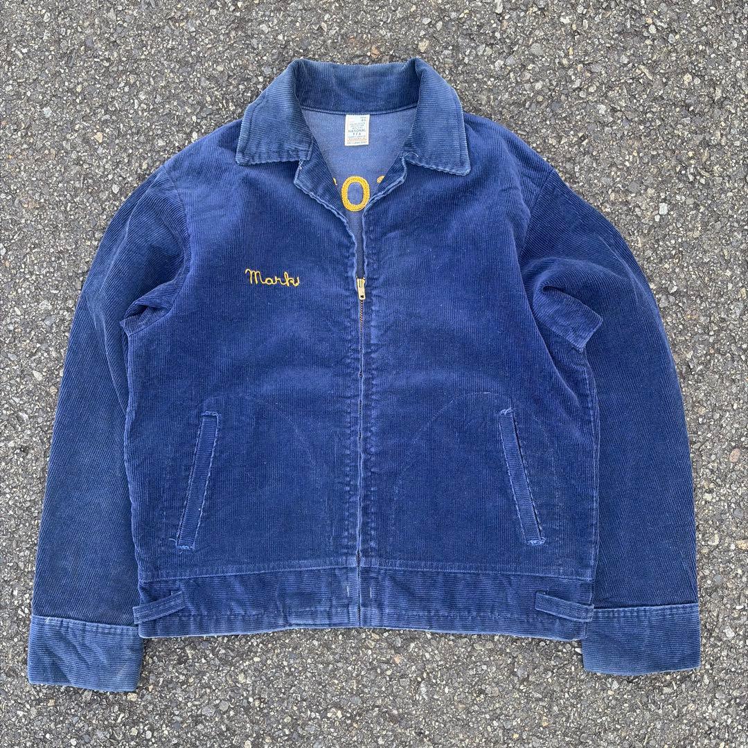 珍品 80s FFA ジャケット ネイビー ワッペンなし