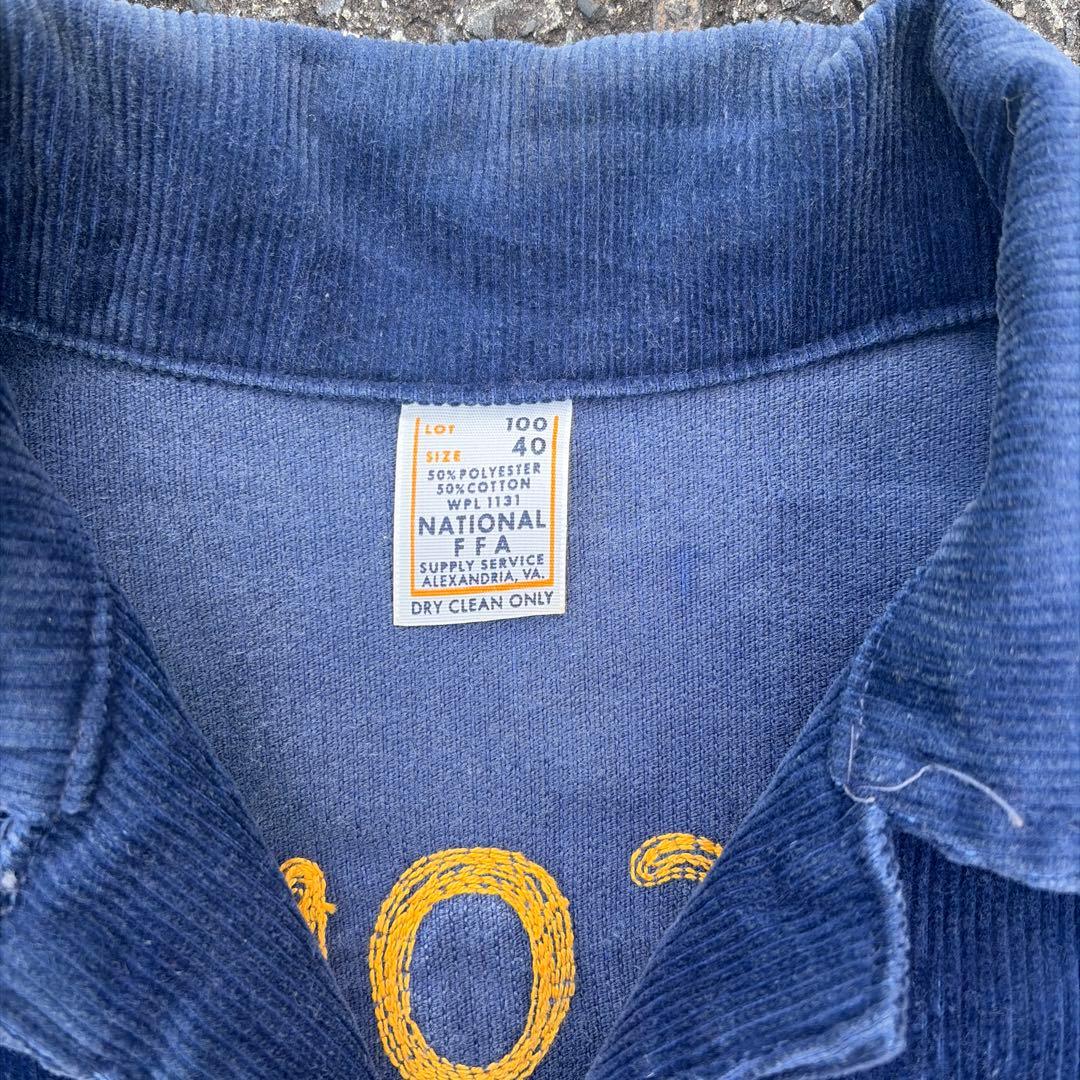 珍品 80s FFA ジャケット ネイビー ワッペンなし