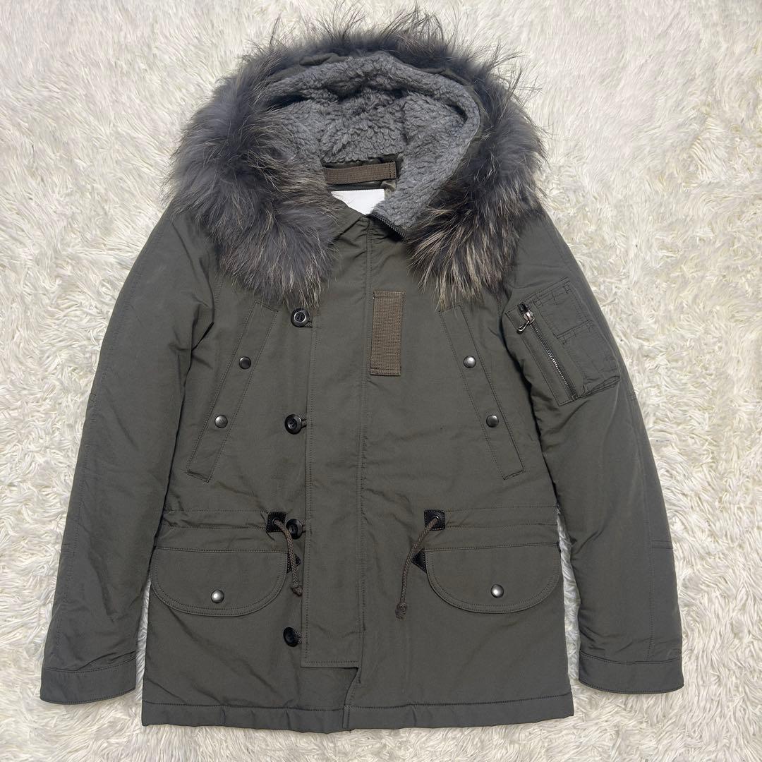 ATTACHMENT アタッチメント モッズコート　キルティング　カーキ　　1