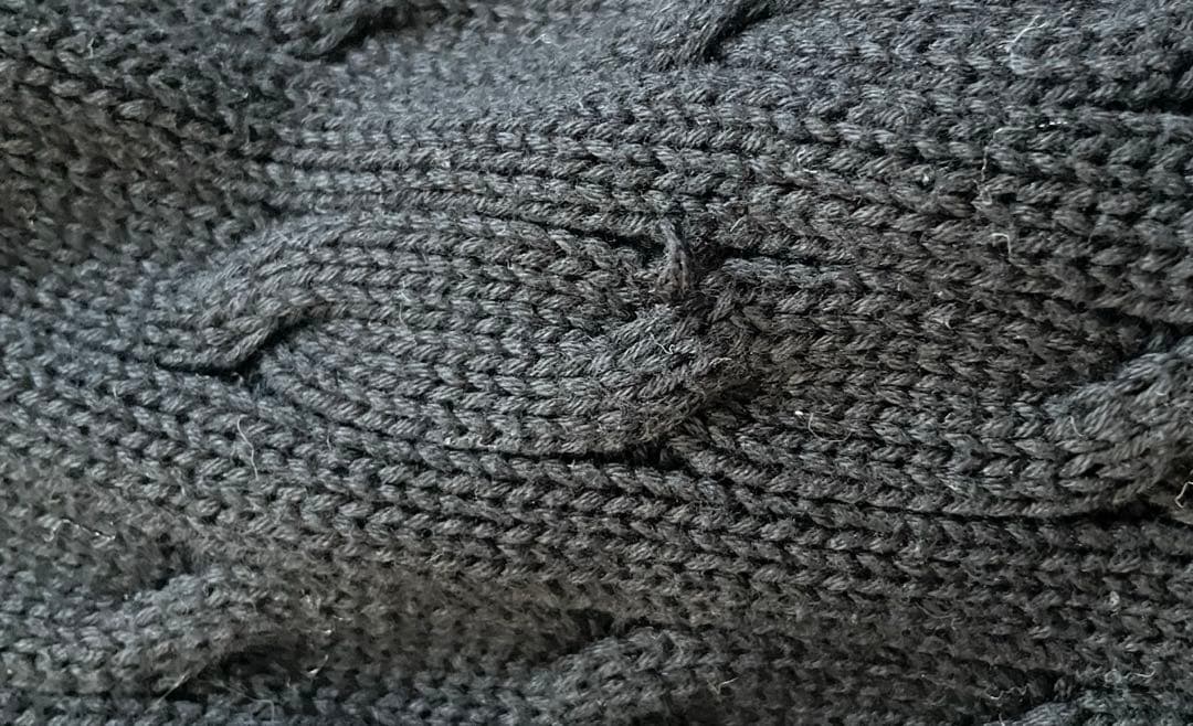 【ぽんちゃん】ラルフローレンスポーツ ケーブルニット タートルネック 黒