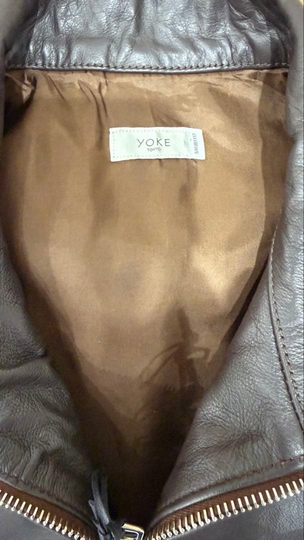 ジャケット・アウター yoke Carf Leather Truck Jacket