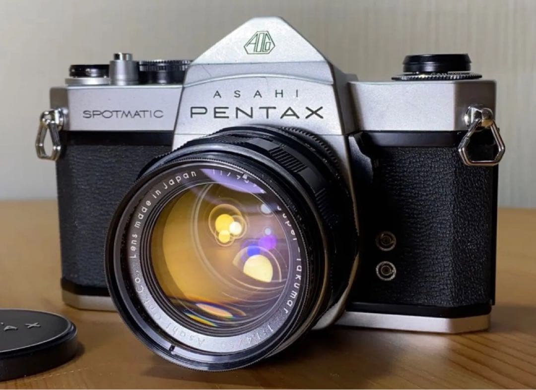 前期型8枚玉Supertakumar50mmf1.4ペンタックスSP本体完動品