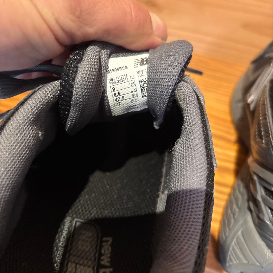 靴 New Balance M1906RES \"Black/Grey\"27cm