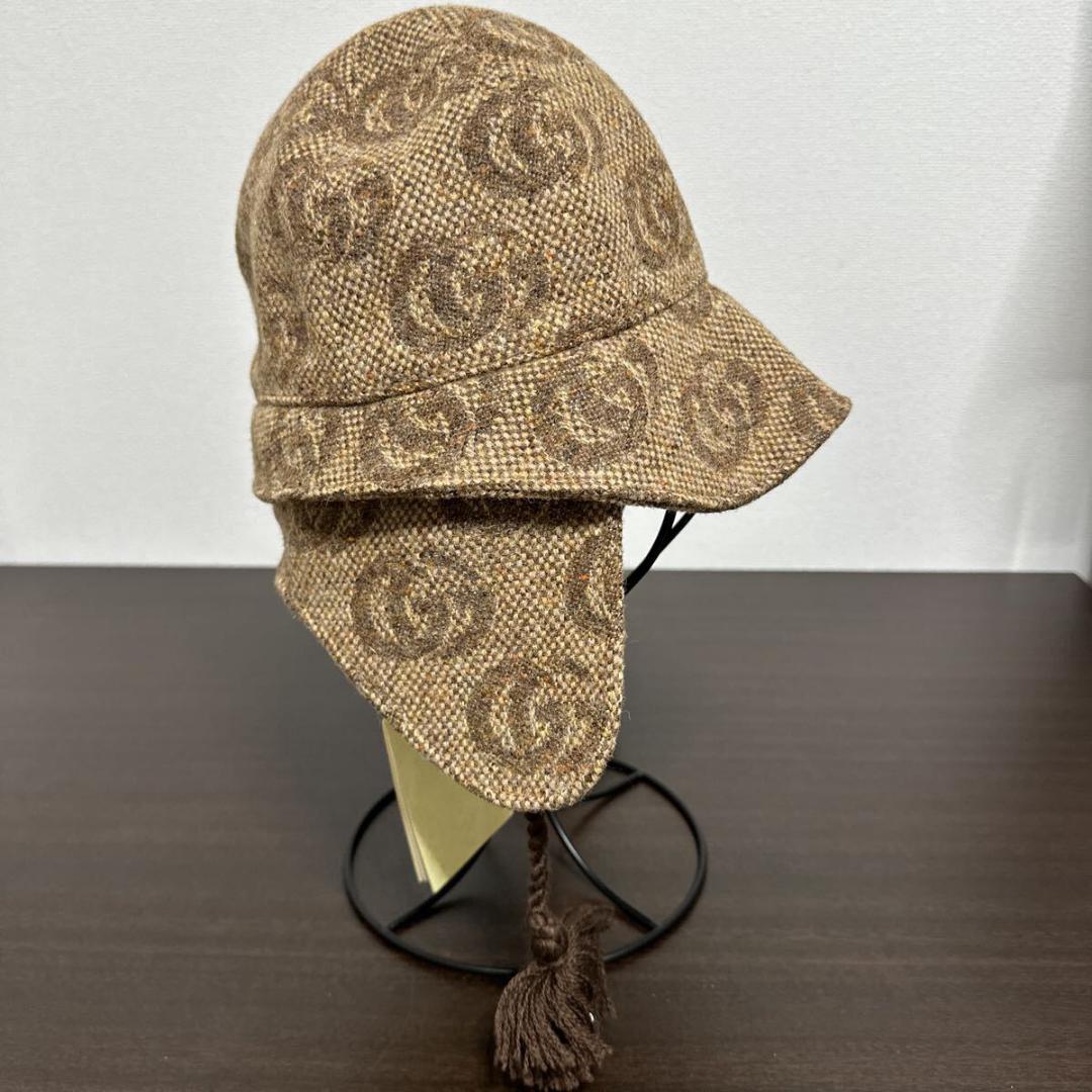 グッチ ジャンボGG イヤーフラップ ハット size S(52)帽子