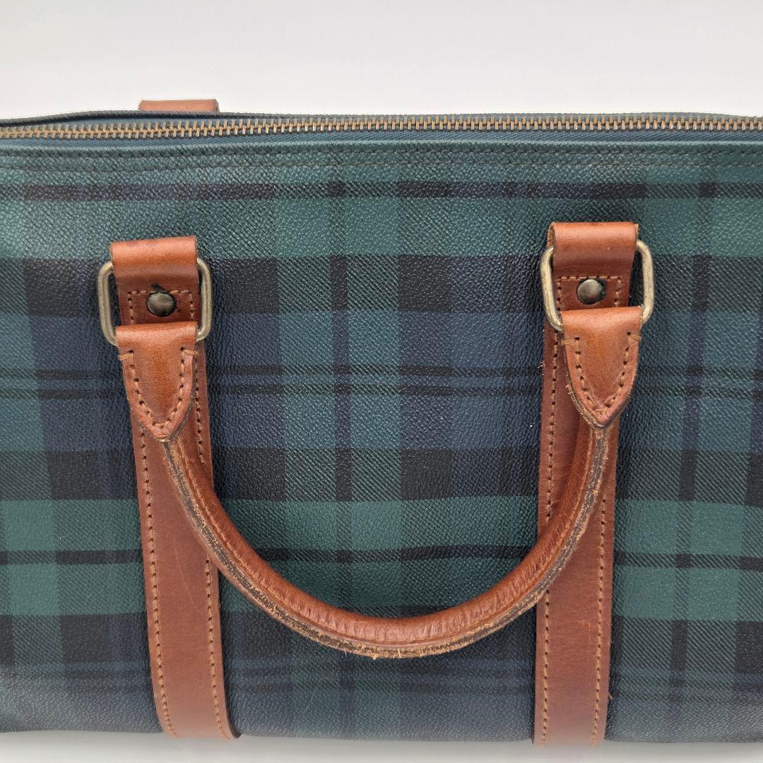 【極美品】ポロラルフローレン チェック ボストンバッグ 旅行 ビンテージ ラスト