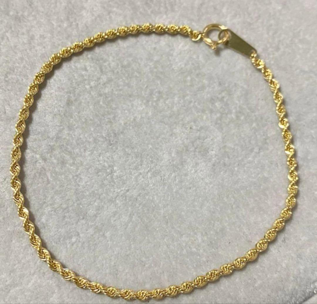 K18 ブレスレット18cm 18金