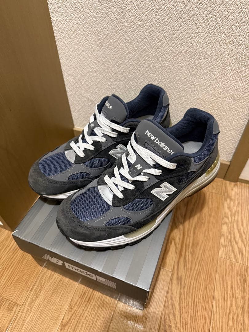 New Balance 992 ネイビー/グレー