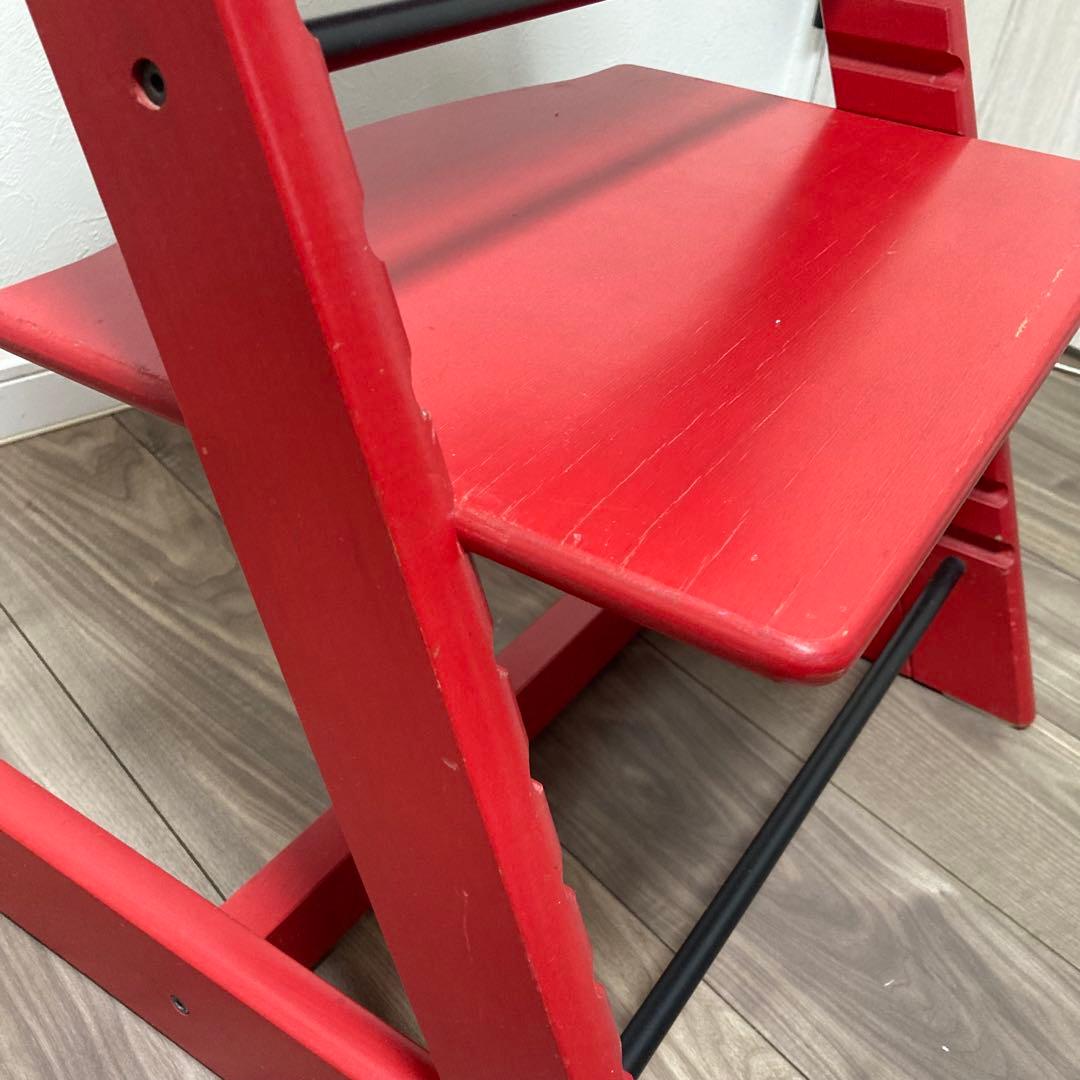 ストッケ　トリップトラップ　ベビーチェア　レッド　シリアルナンバー3