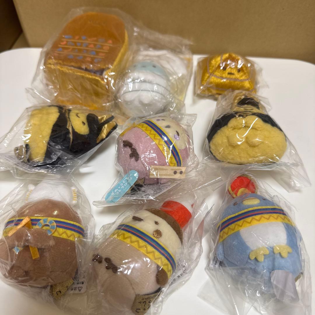 すみっこぐらし　てのりぬいぐるみエジプト展限定８点
