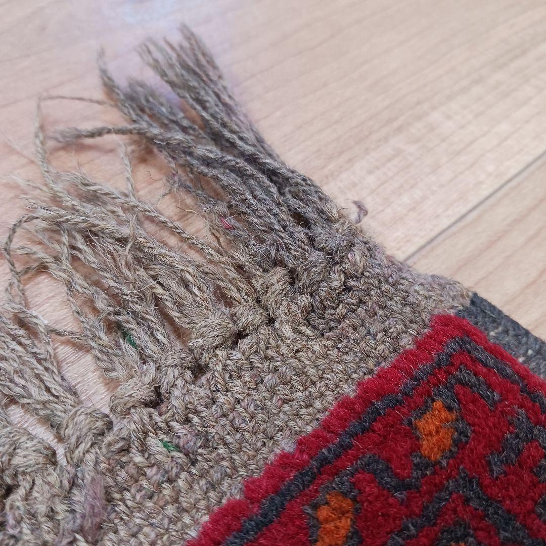 Y2745 アフガン絨毯 ウール100% 手織り ランナー 276×82㎝