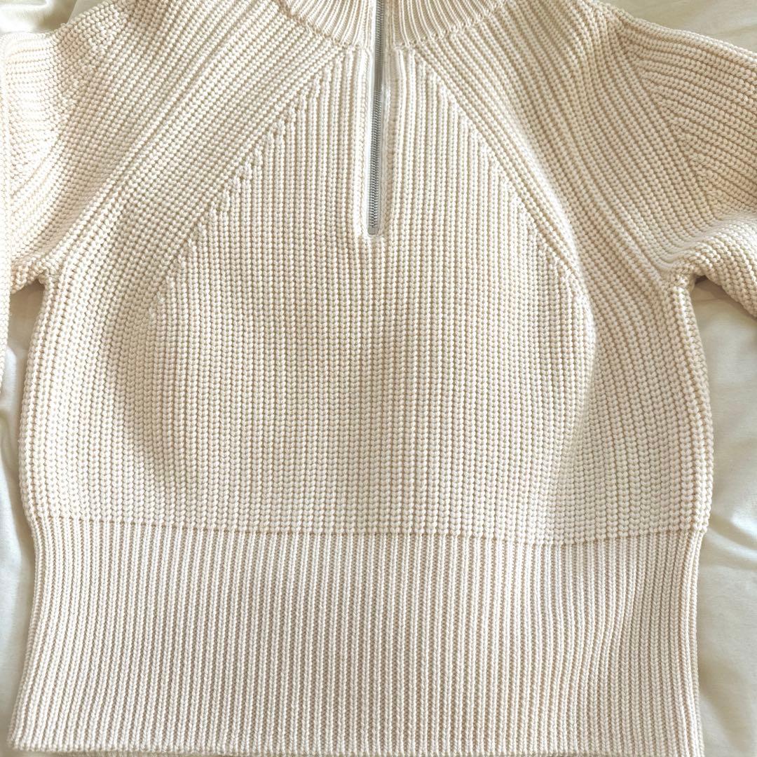 SHIPS別注 BATONER ハーフジップニット