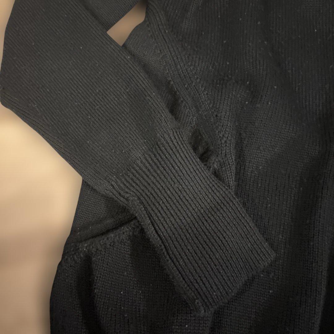ジュンヤワタナベ　コムデギャルソン黒のハイネックニット