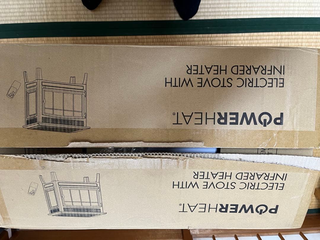 【極美品】QVC 暖炉型ファンヒーター DFI-5010-04 リモコン付き