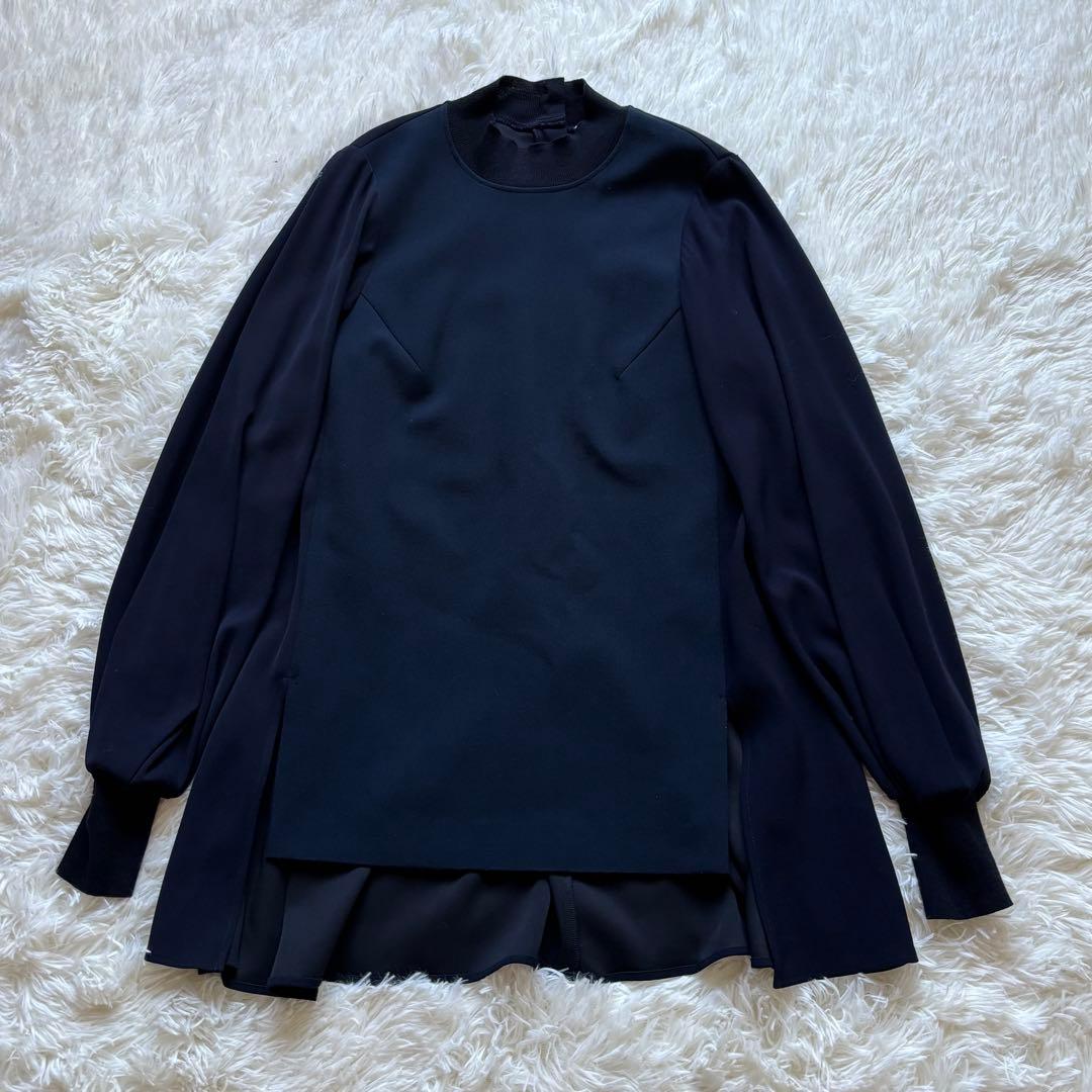 ENFOLD ダブルクロス ベストコンビ プルオーバー ネイビー M