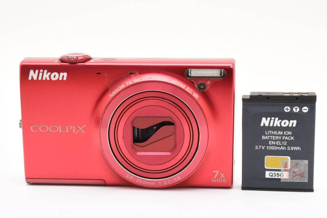 【ジャンク・動作品】Nikon COOLPIX S6100 スーパーレッド