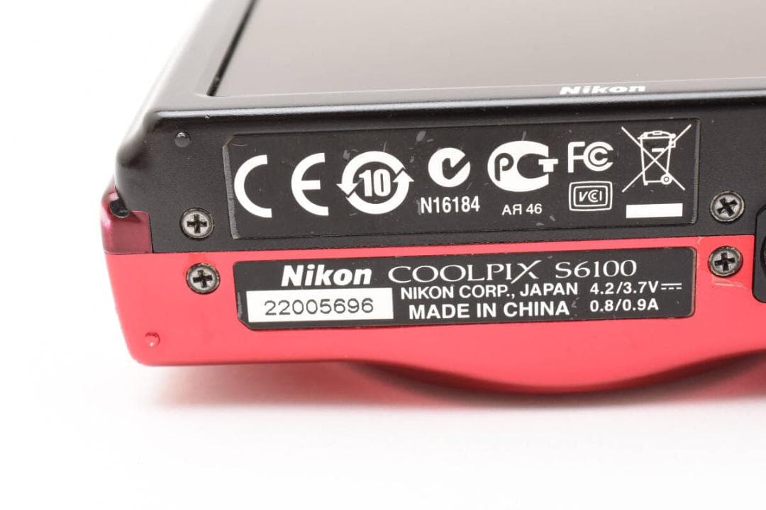 【ジャンク・動作品】Nikon COOLPIX S6100 スーパーレッド