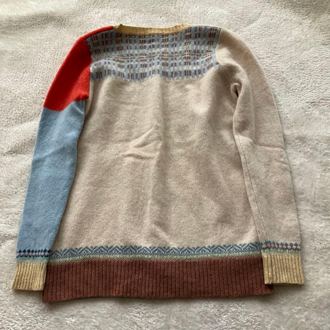 しゅんさま　ERIBE SCOTLAND ウール ニット Vネック S M