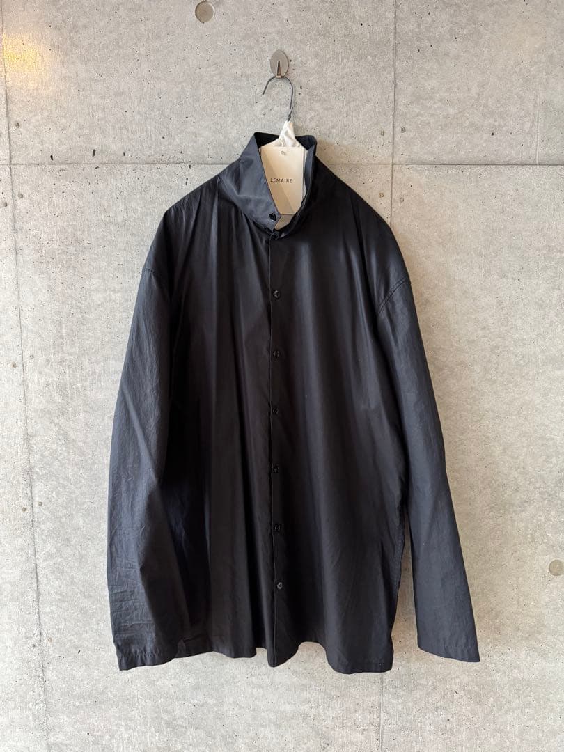 LEMAIRE ルメール HIGH COLLAR SHIRT ブラック 46