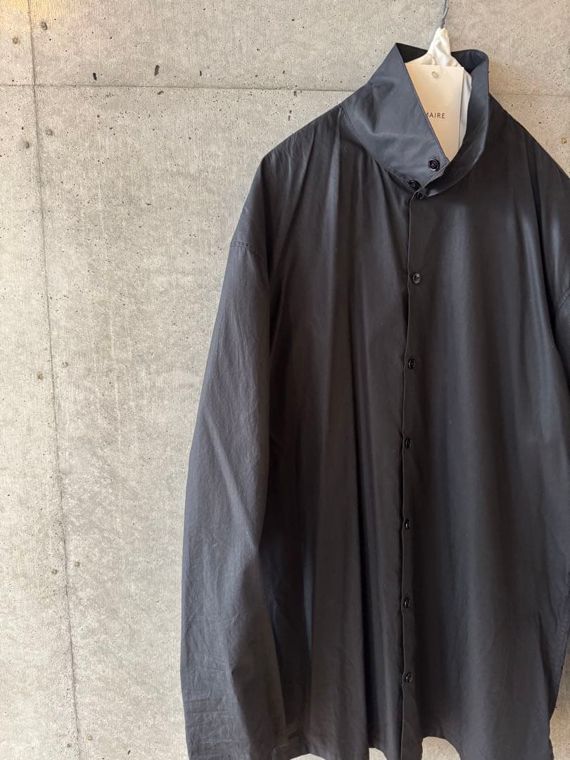 LEMAIRE ルメール HIGH COLLAR SHIRT ブラック 46