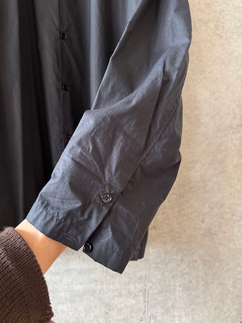 LEMAIRE ルメール HIGH COLLAR SHIRT ブラック 46