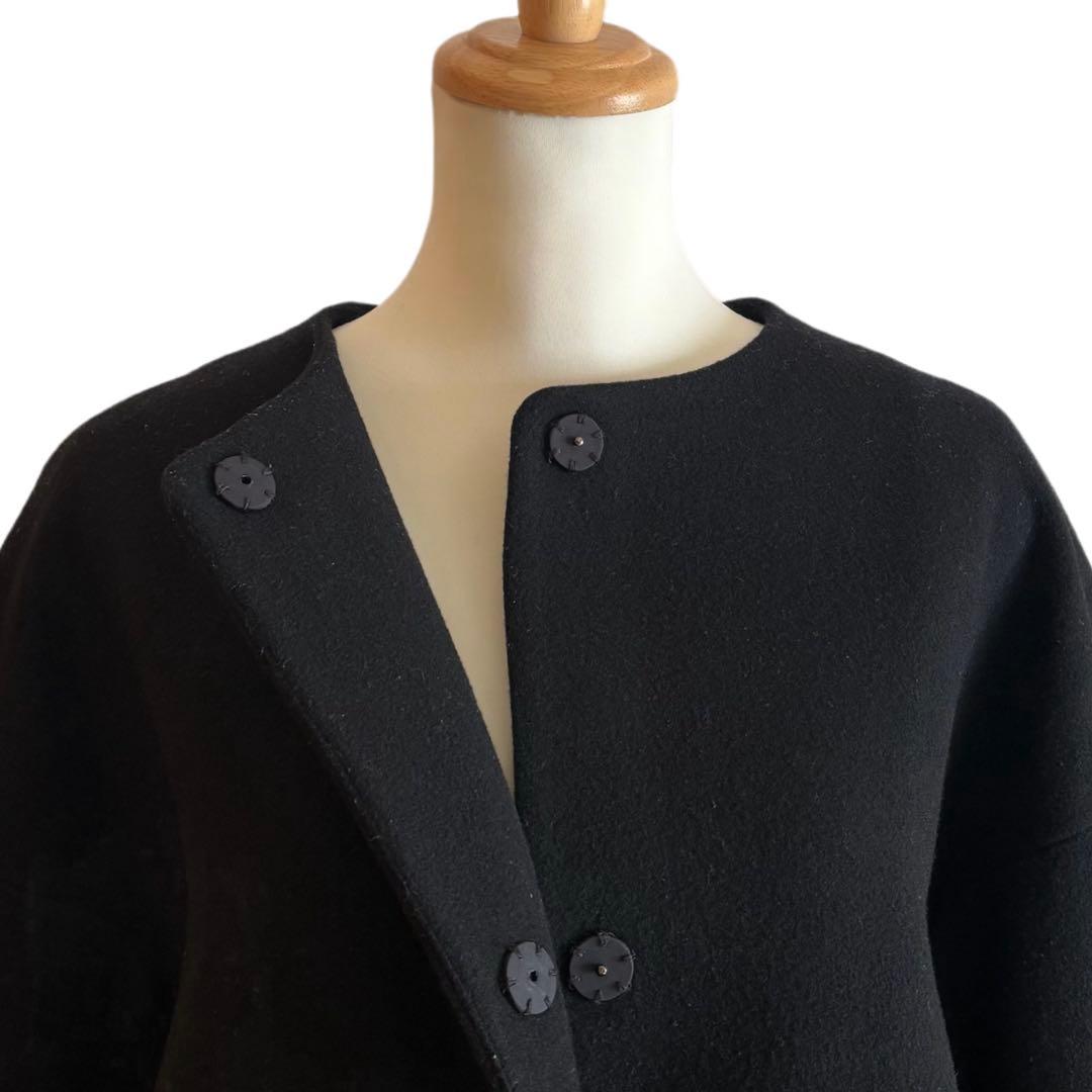 【BEARDSLEY】 後ろぷっくりウールショートコート