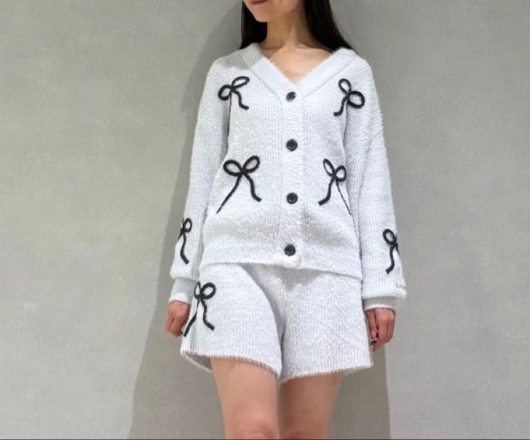 ジェラピケ リボンフェザーセットアップ