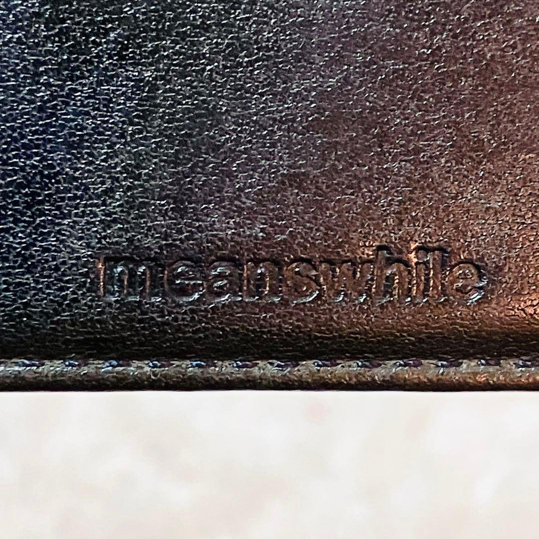 meanwhile コードバン マネークリップ 財布 ブラック 黒