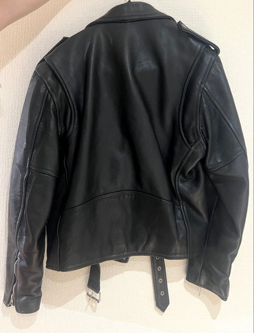 ヴィンテージレザーライダースジャケット 黒