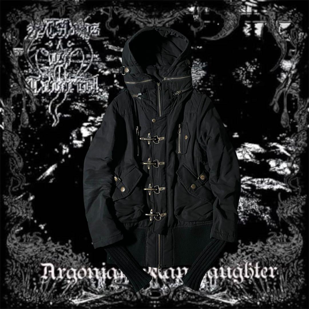 y2k opium ファイャーマンジャケット 超絶ギミック 重厚感 パンク 平成