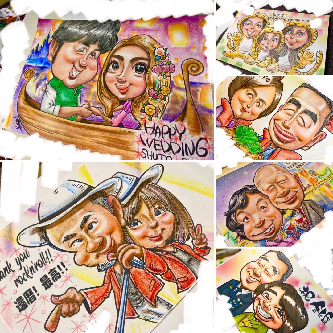 世界で1枚のオーダーメイド似顔絵★記念日★笑顔お届け★プレゼント