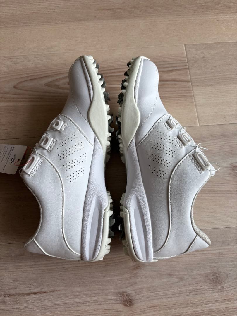 callaway 23cm ホワイト ゴルフシューズ スパイク付き