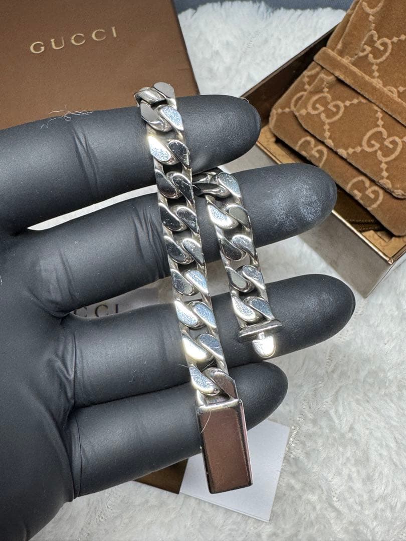 GUCCI シルバー チェーンリンクブレスレット