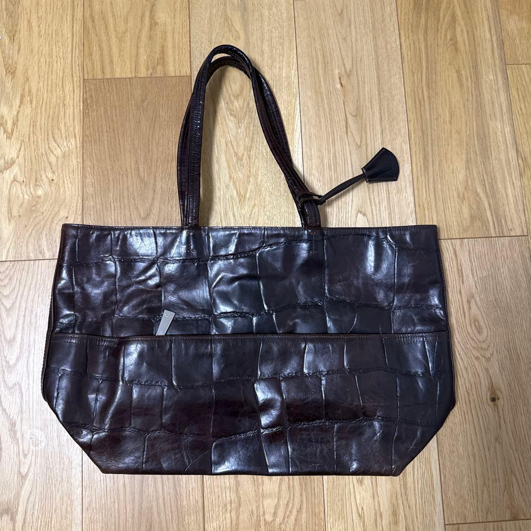 aniary トートバッグ　ダークブラウン　廃盤品