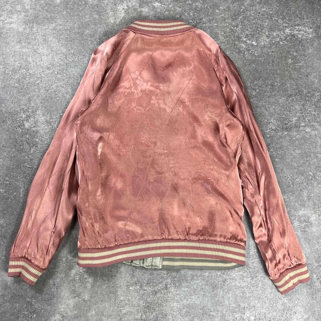 DOVETAIL リバーシブル スカジャン 日本地図 レーヨン