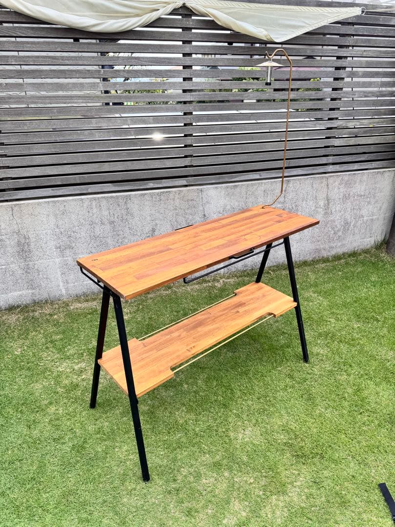 キッチンテーブル　木製折りたたみアウトドアテーブル　DIY