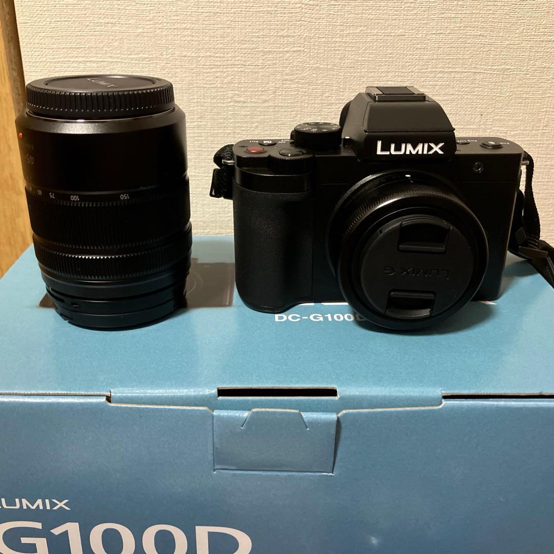 【ほぼ未使用】Panasonic LUMIX DC-G100DW ダブルレンズ