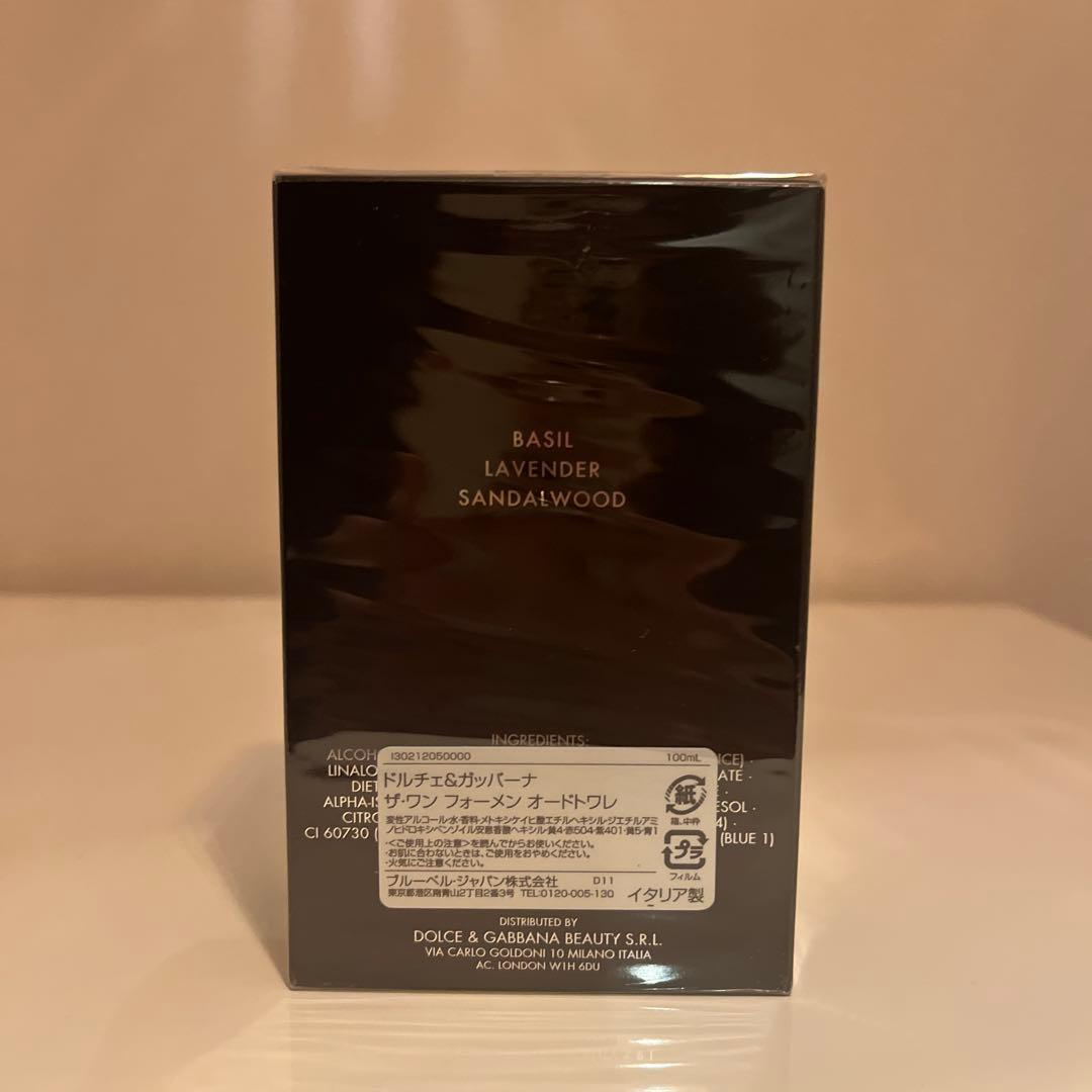 ドルチェ＆ガッバーナ　ザ・ワン フォーメン オードトワレ100ml 新品