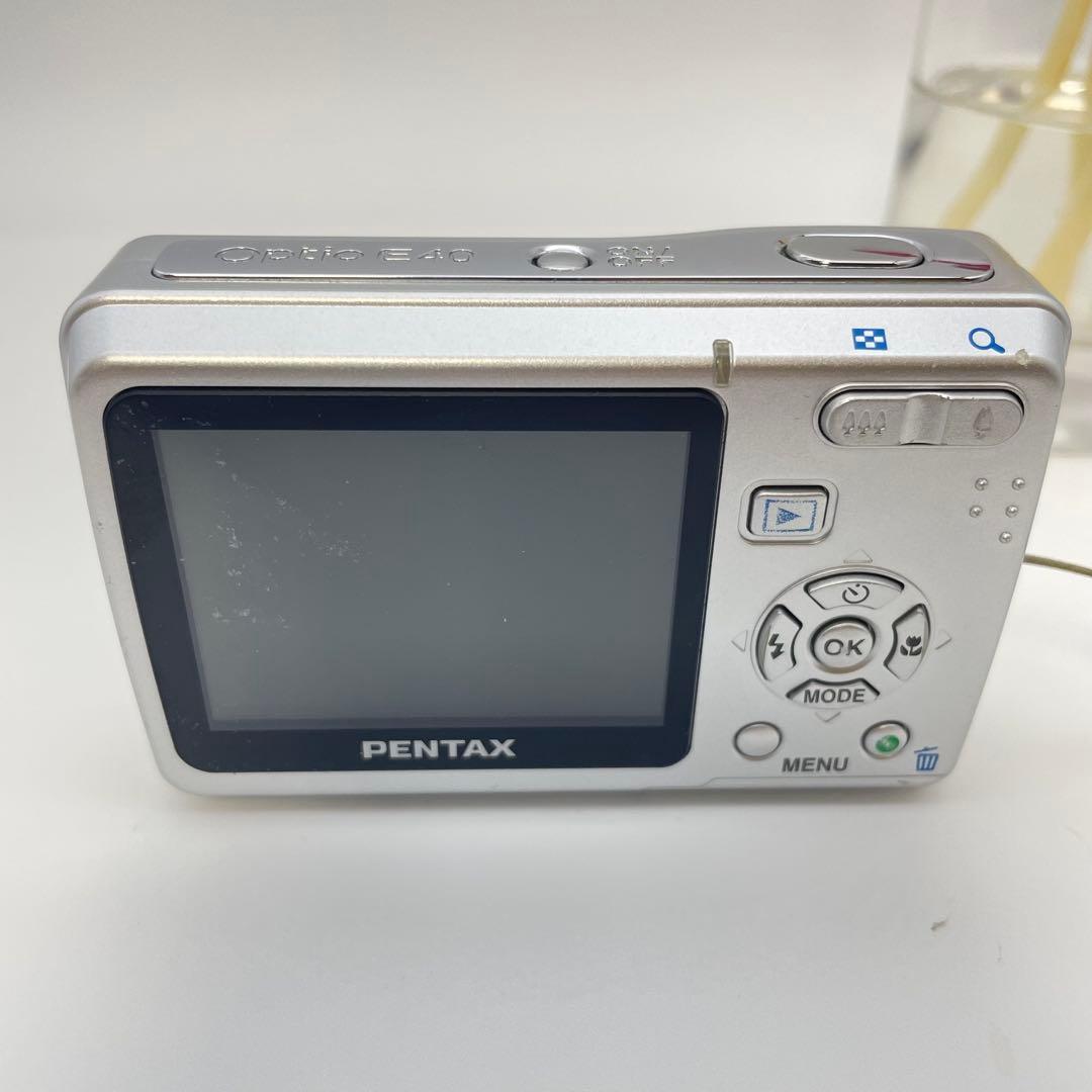 スマホ転送OK✨PENTAX Optio E40✨動作確認済 単三電池 可愛い♪